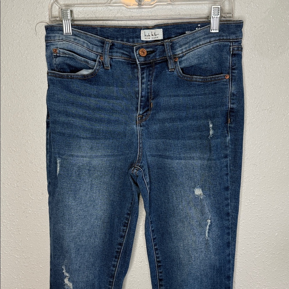 Nicole Miller Women's Soho High Rise Skinny Crop Jeans Size 6 - Picture 4 of 7